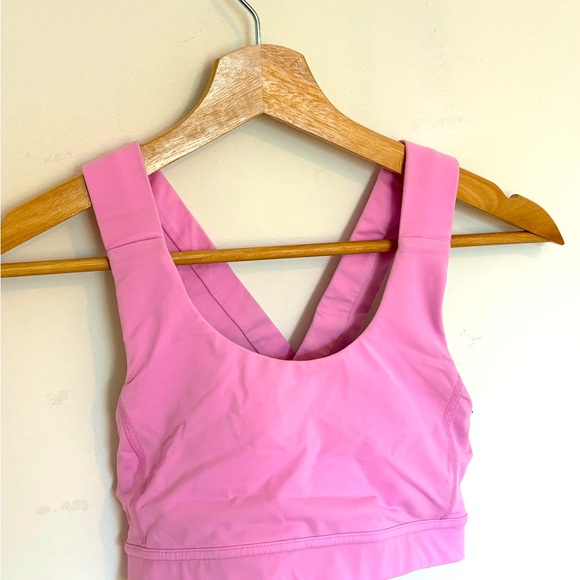 Lululemon Pink Sports Bra Top - Picture 3 of 9